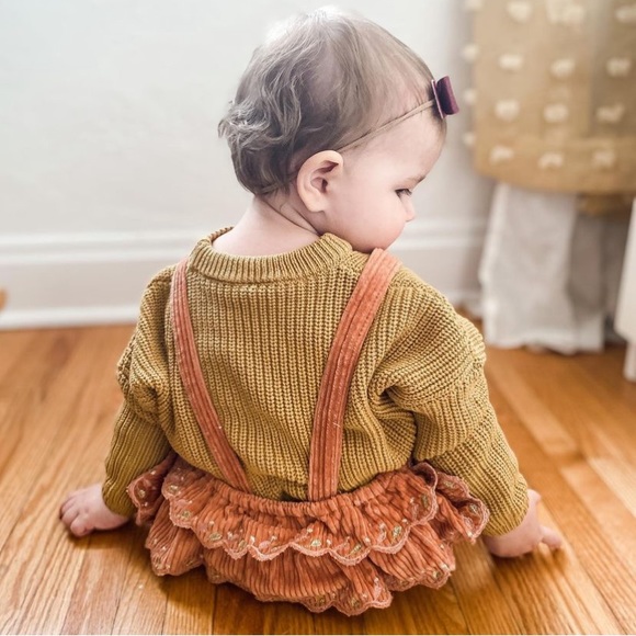 Louise Misha Embroidered Corduroy Romper - Picture 6 of 6